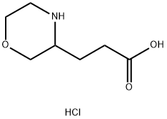 3-Morpholin-3-yl-propionic acid hydrochloride Structure