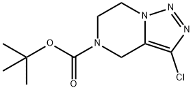 5-BOC-3-氯-4,5,6,7-四氢-[1,2,3]三唑并[1,5-A]吡嗪, 1575612-69-9, 结构式
