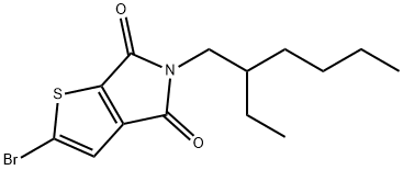 2-bromo-5-(2-ethylhexyl)-4H-thieno[2,3-c]pyrrole-4,6(5H)-dione Structure