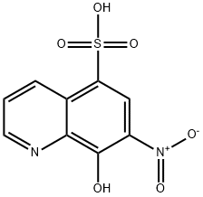 8-Hydroxy-7-nitro-quinoline-5-sulfonic acid Structure
