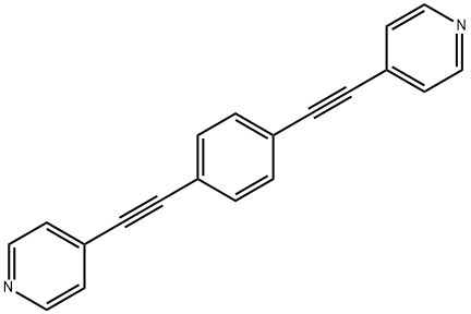 二(4-吡啶)对苯二乙炔, 158525-01-0, 结构式