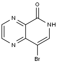 8-Bromo-6H-pyrido[3,4-b]pyrazin-5-one, 1590409-73-6, 结构式