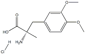 DL-3-(3,4-二甲氧基苯基)-2-甲基丙氨酸盐酸盐, 16024-43-4, 结构式