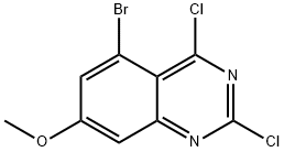 5-bromo-2,4-dichloro-7-methoxyquinazoline,1602899-80-8,结构式
