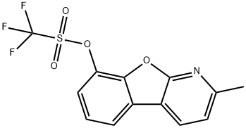 2-甲基苯并呋喃[2,3-B]吡啶-8-基-三氟甲磺酸酯, 1609373-98-9, 结构式