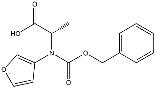 N-Cbz-R-3-Furanalanine Structure