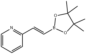 (E)-2-(2-(4,4,5,5-四甲基-1,3,2-二噁硼烷-2-基)乙烯基)吡啶, 161395-83-1, 结构式