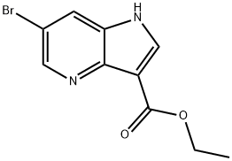 ethyl 6-bromo-1H-pyrrolo[3,2-b]pyridine-3-carboxylate, 1615714-30-1, 结构式