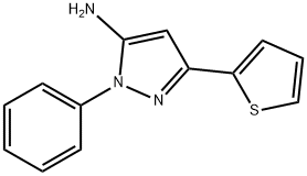 2-phenyl-5-thiophen-2-yl-2H-pyrazol-3-ylamine,161952-26-7,结构式