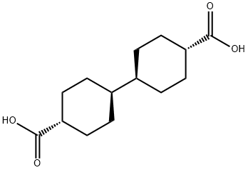 (trans,trans)-[1,1'-Bicyclohexyl]-4,4'-dicarboxylic acid Structure