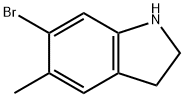 6-bromo-5-methylindoline Structure