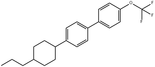 反式-4-(4-丙基环己基)-4'-三氟甲氧基联苯(C3液晶),162101-15-7,结构式