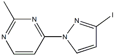 4-(3-碘-1H-吡唑)-2-甲基嘧啶 结构式