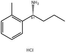 (R)-1-(o-トリル)ブタン-1-アミン塩酸塩 化学構造式
