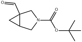 tert-butyl 1-formyl-3-azabicyclo[3.1.0]hexane-3-carboxylate Struktur