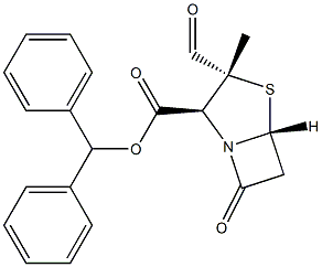 DIPHENYLMETHYL (2S,3R,5R)-3-FORMYL-3-METHYL-7-OXO-4-THIA-1-AZABICYCLO[3.2.0]HEPTANE-2-CARBOXYLATE,162514-95-6,结构式