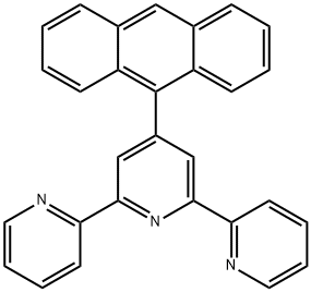 4′-(9-アントリル)-2,2′:6′,2′′-テルピリジン 化学構造式