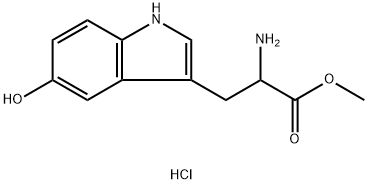DL-5-Hydroxytryptophan methyl ester monohydrochloride 化学構造式