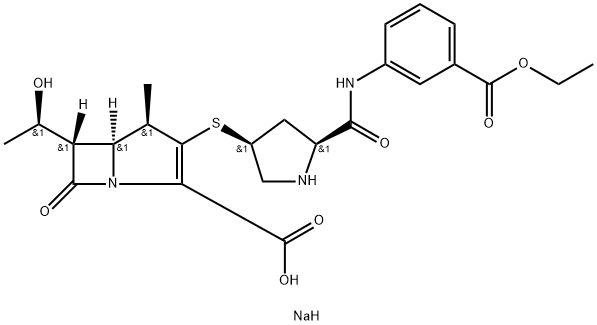 厄他培南甲基酯钠盐, 1632985-10-4, 结构式