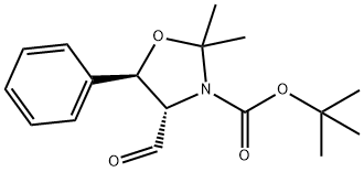 tert-butyl(4S,5R)-4-formyl-2,2-dimethyl-5-phenyloxazolidine-3-carboxylate Structure