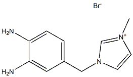 1-(3,4-diaminobenzyl)-3-methyl-1H-imidazol-3-ium bromide 结构式