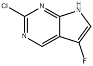 2-CHLORO-5-FLUORO-7H-PYRROLO[2,3-D]PYRIMIDINE, 1638768-28-1, 结构式