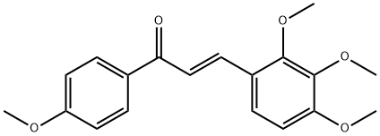 (2E)-1-(4-methoxyphenyl)-3-(2,3,4-trimethoxyphenyl)prop-2-en-1-one Struktur