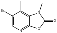 6-Bromo-1,7-dimethyl-1H-oxazolo[5,4-b]pyridin-2-one Struktur