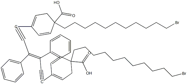 1642109-29-2 双(11-溴十六烷基)4,4'-(((1,2-二苯基乙烯-1,2-二基)双(4,1-亚苯基))双(乙炔-2,1-二基))(Z)-二苯甲酸酯