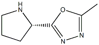(S)-2-methyl-5-(pyrrolidin-2-yl)-1,3,4-oxadiazole Structure