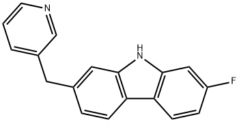 9H-Carbazole, 2-fluoro-7-(3-pyridinylmethyl)-|164914-28-7
