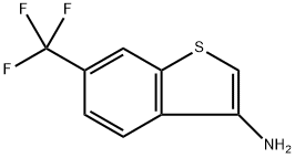 6-(TRIFLUOROMETHYL)BENZO[B]THIOPHEN-3-AMINE, 165108-01-0, 结构式