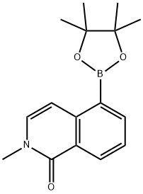 (2-METHYL-1-OXO-1,2-DIHYDROISOQUINOLIN-5-YL)BORONIC ACID PINACOL ESTER Struktur