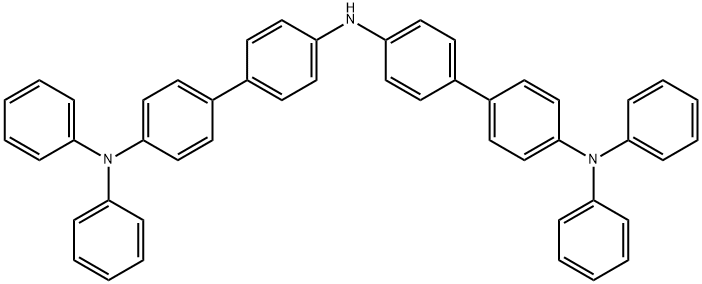 N'-[4'-(二苯胺)[1,1'-联苯基]-4-基]-N,N-二苯基-[1,1'-联苯基]-4,4'-二胺 结构式