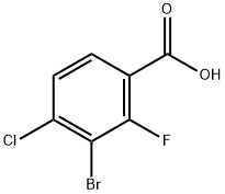 2-氟-3-溴-4-氯苯甲酸, 1677706-23-8, 结构式