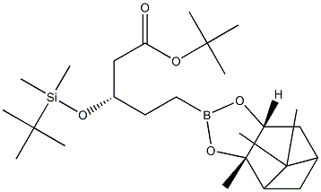 (3S)-TERT-BUTYL 3-(TERT-BUTYLDIMETHYLSILYLOXY)-5-[(2S,6R)-2,9,9-TRIMETHYL-3,5-DIOXA-4-BORATRICYCLO[6.1.1.02,6]DECAN-4-YL]PENTANOATE, 1681053-95-1, 结构式
