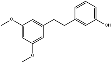 3,5-Dimethoxy-3'-hydroxybibenzyl Structure