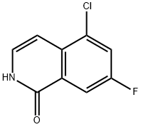 5-chloro-7-fluoro-1,2-dihydroisoquinolin-1-one 结构式