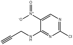 2-chloro-5-nitro-N-(prop-2-yn-1-yl)pyrimidin-4-amine, 1695701-05-3, 结构式