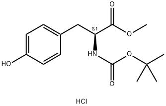 methyl (tert-butoxycarbonyl)-L-tyrosinate Structure