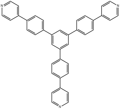 4,4'-(5'-(4-(pyridin-4-yl)phenyl)-[1,1':3',1''-terphenyl]-4,4''-diyl)dipyridine 化学構造式