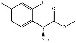 METHYL(2R)-2-AMINO-2-(2-FLUORO-4-METHYLPHENYL)ACETATE Structure