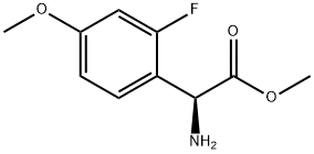METHYL(2S)-2-AMINO-2-(2-FLUORO-4-METHOXYPHENYL)ACETATE Structure