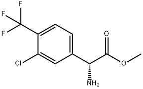 METHYL(2R)-2-AMINO-2-[3-CHLORO-4-(TRIFLUOROMETHYL)PHENYL]ACETATE Struktur