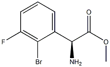 METHYL(2S)-2-AMINO-2-(2-BROMO-3-FLUOROPHENYL)ACETATE Structure