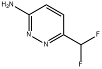 3-Pyridazinamine, 6-(difluoromethyl)-, 1706450-11-4, 结构式