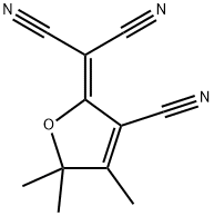 2-(3-cyano-4,5,5-trimethyl-5H-furan-2-ylidene)malononitrile 化学構造式