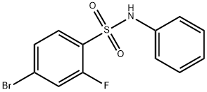 4-ブロモ-2-フルオロ-N-フェニルベンゼンスルホンアミド 化学構造式