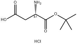 L-Aspartic Acid 1-tert-Butyl Ester Hydrochloride Struktur