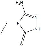 3H-1,2,4-Triazole-3-thione, 5-amino-4-ethyl-2,4-dihydro- 化学構造式
